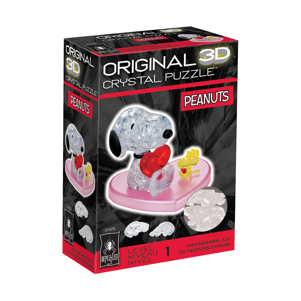 BePuzzled Peanuts Snoopy and Woodstock 3D Crystal Puzzle - 35 pc - Image 2
