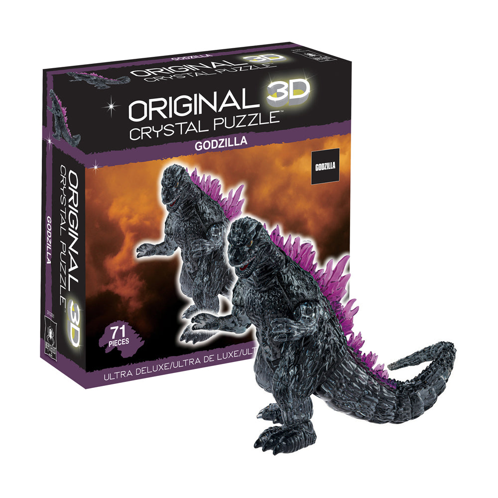 BePuzzled 3D Crystal Godzilla Puzzle, 71 Pieces, Collectible - Image 2