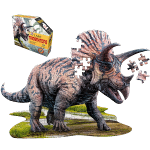 Madd Capp Triceratops-Shaped Jigsaw Puzzle - 100 pc