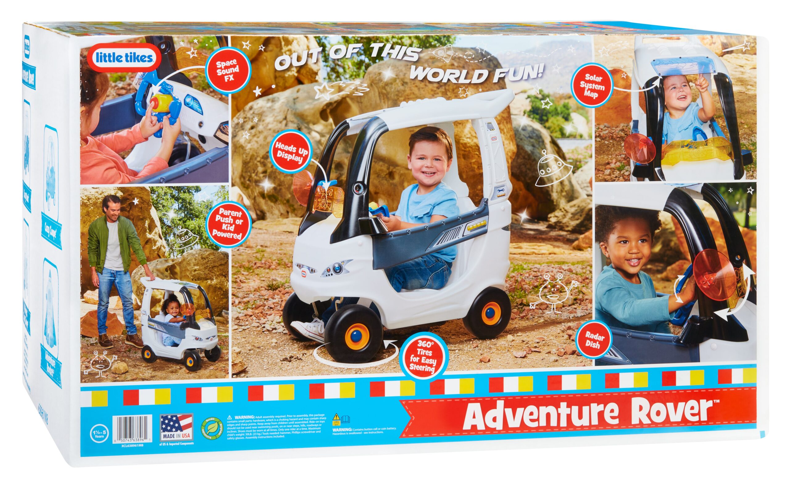 Little Tikes Cosmic Adventure Rover Ride-On Toy - Image 4