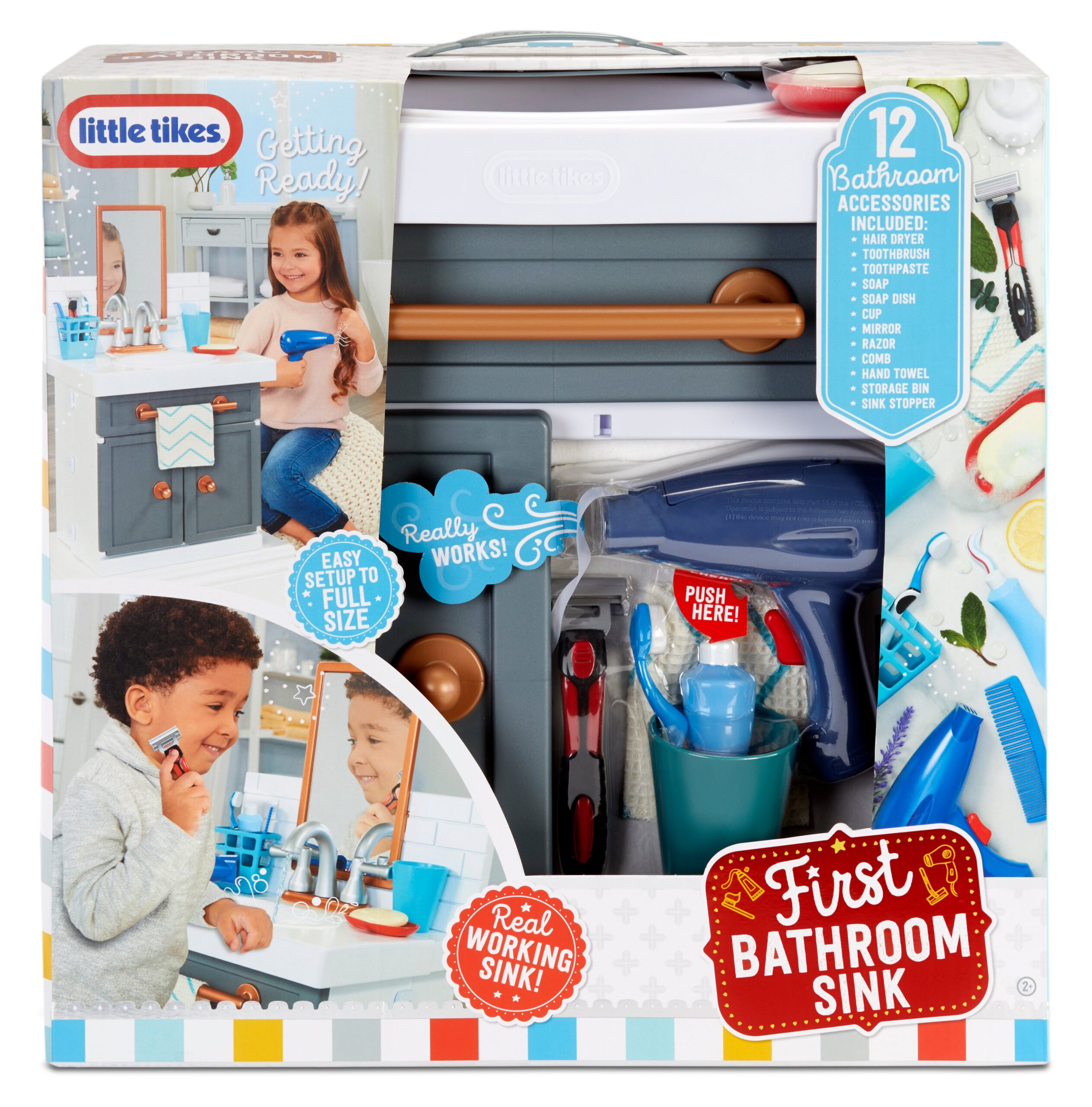 Little Tikes First Bathroom Sink Playset - Realistic Features - Image 4