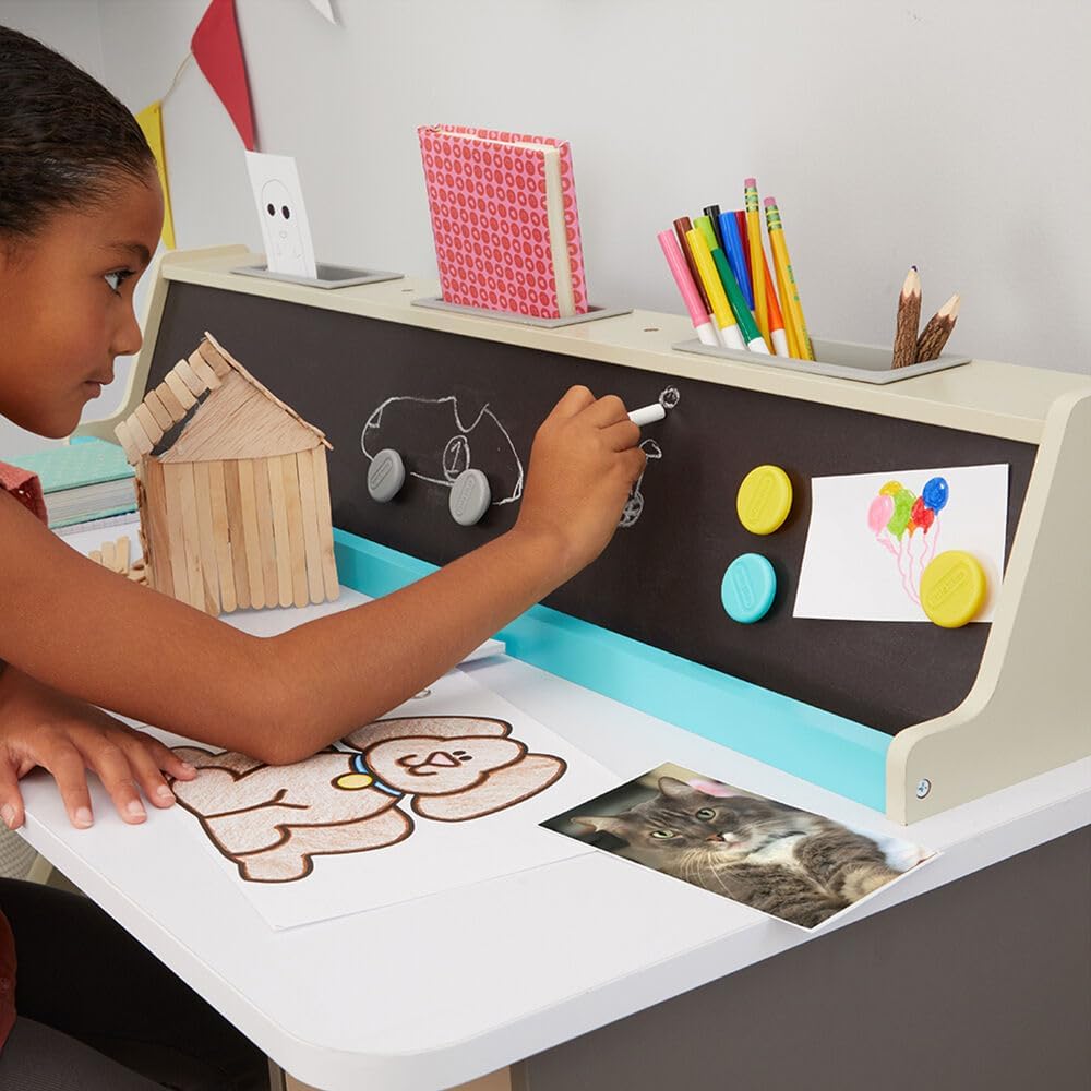 Creative Play 2-in-1 Chalkboard Desk - Artistic Development Station for Kids - Image 4