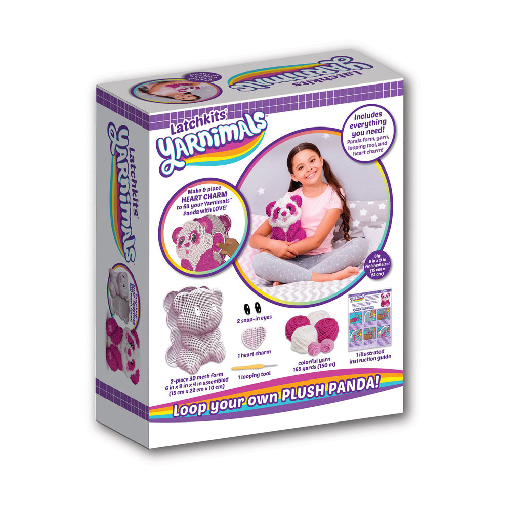 PlayMonster Latchkits Yarnimals 3D Panda Craft Kit - Image 2