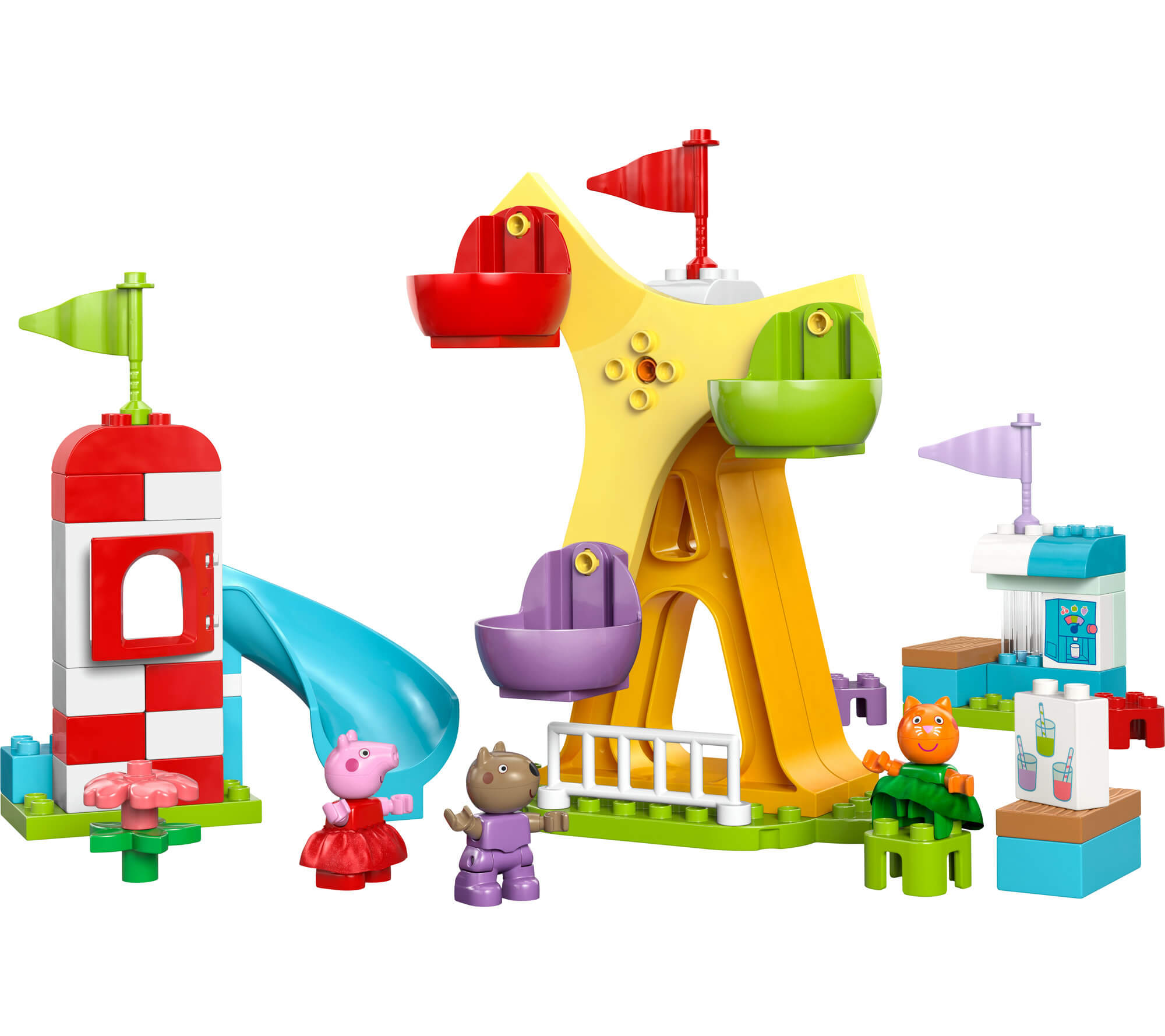 LEGO DUPLO 53-Piece Peppa Pig Funfair Amusement Park Toddler Toy - Image 3