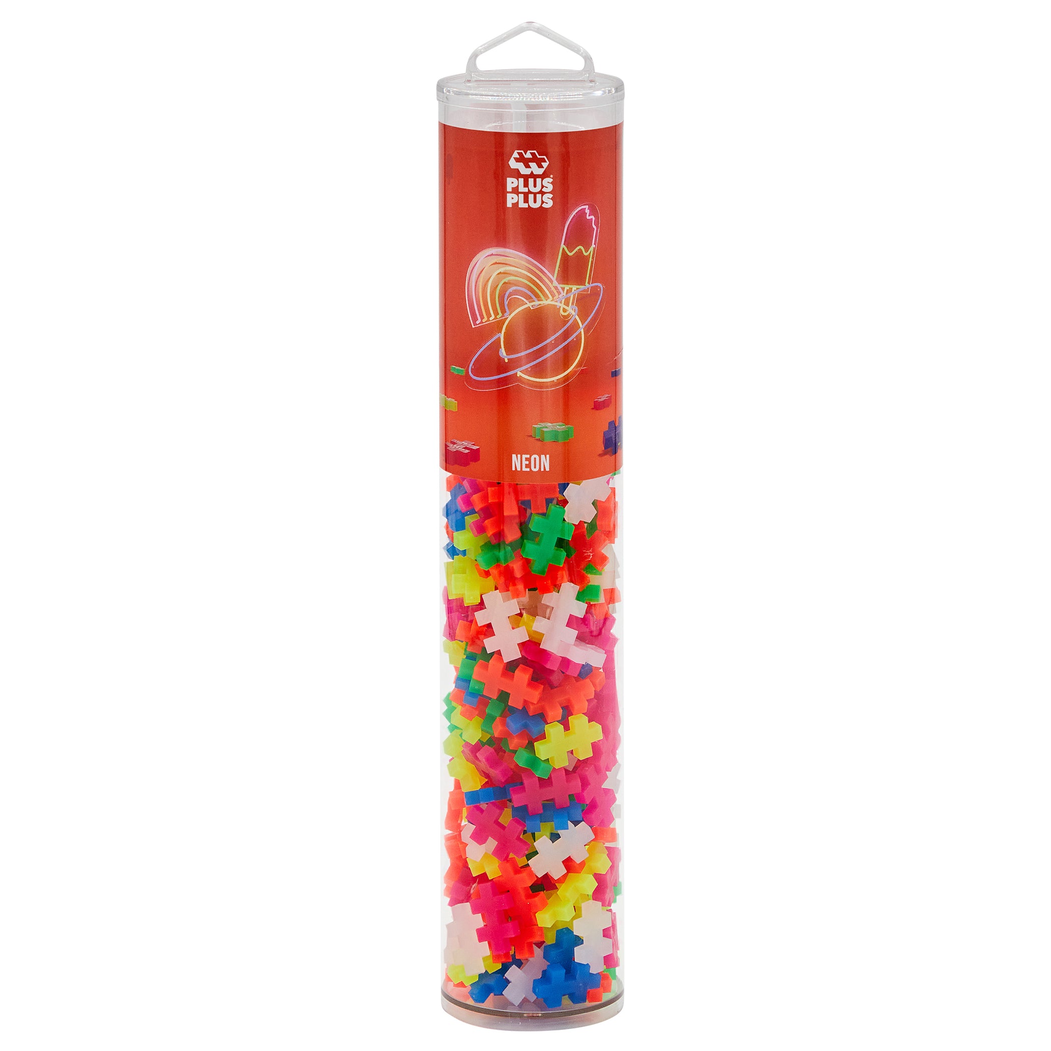 Plus-Plus Neon 240-Piece Construction Set - Creative Building Tube - Image 5