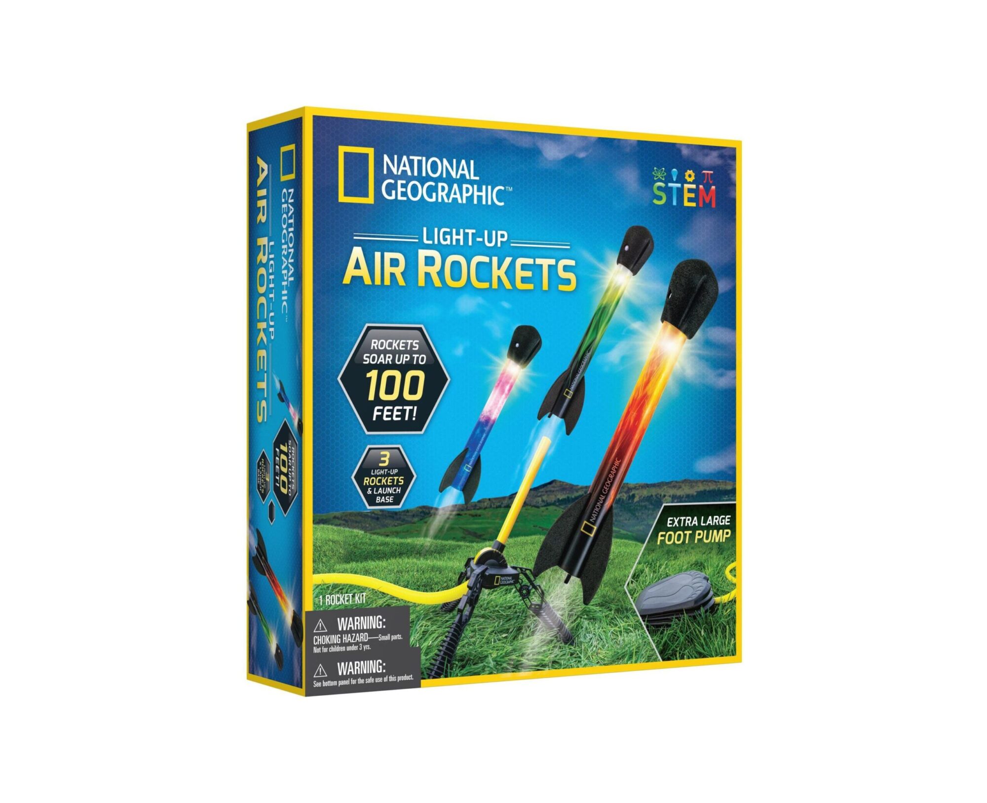 National Geographic Light-Up Air Rockets STEM Kit