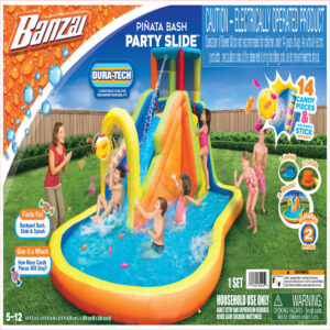 Banzai Inflatable Pi???ata Bash Water Slide Park with Quick Inflation