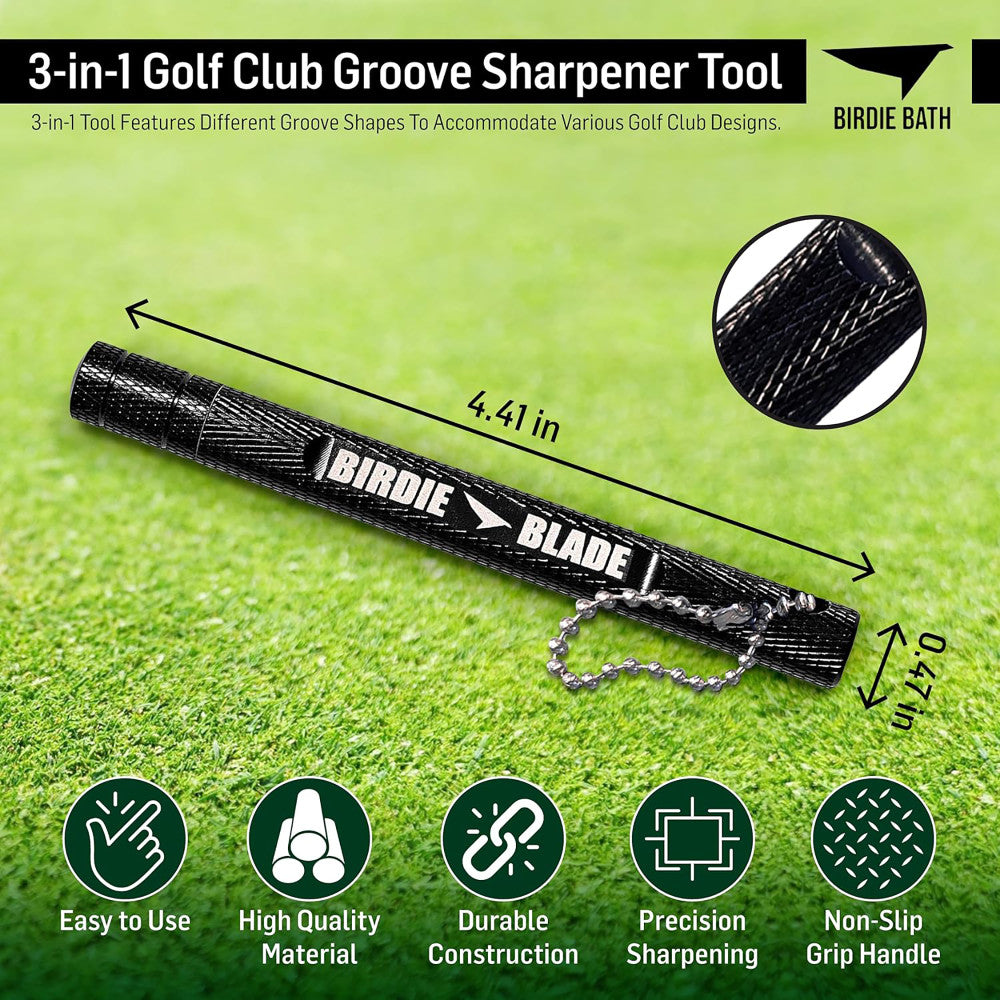 Birdie Golf: Birdie Blade - 3-In-1 Golf Club Groove Sharpener Tool - Image 5