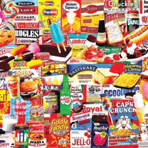 White Mountain Vintage Snack Foods Jigsaw Puzzle - 1000 pc