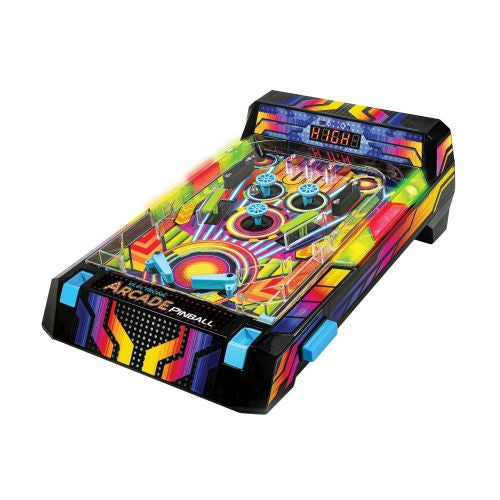 Neon Series Electronic Arcade Pinball Game with LED Lights and Vibrating Bumpers - Image 4