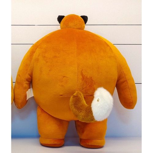 Bagstock Tiny Headed Plush Fox 15 Inch - Vibrant Orange - Image 2