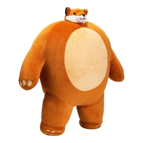 Bagstock Tiny Headed Plush Fox 15 Inch - Vibrant Orange - Image 6