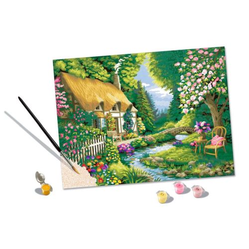 Ravensburger River Cottage Artistic Paint by Number Kit - Image 4