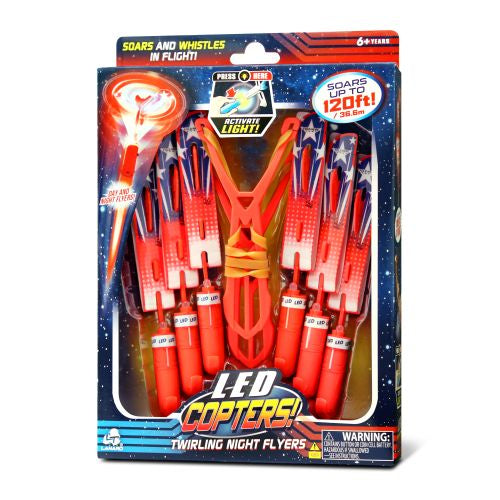 Stunt Flyer LED Copters 6 Pcs Set: Sky-High Light Show