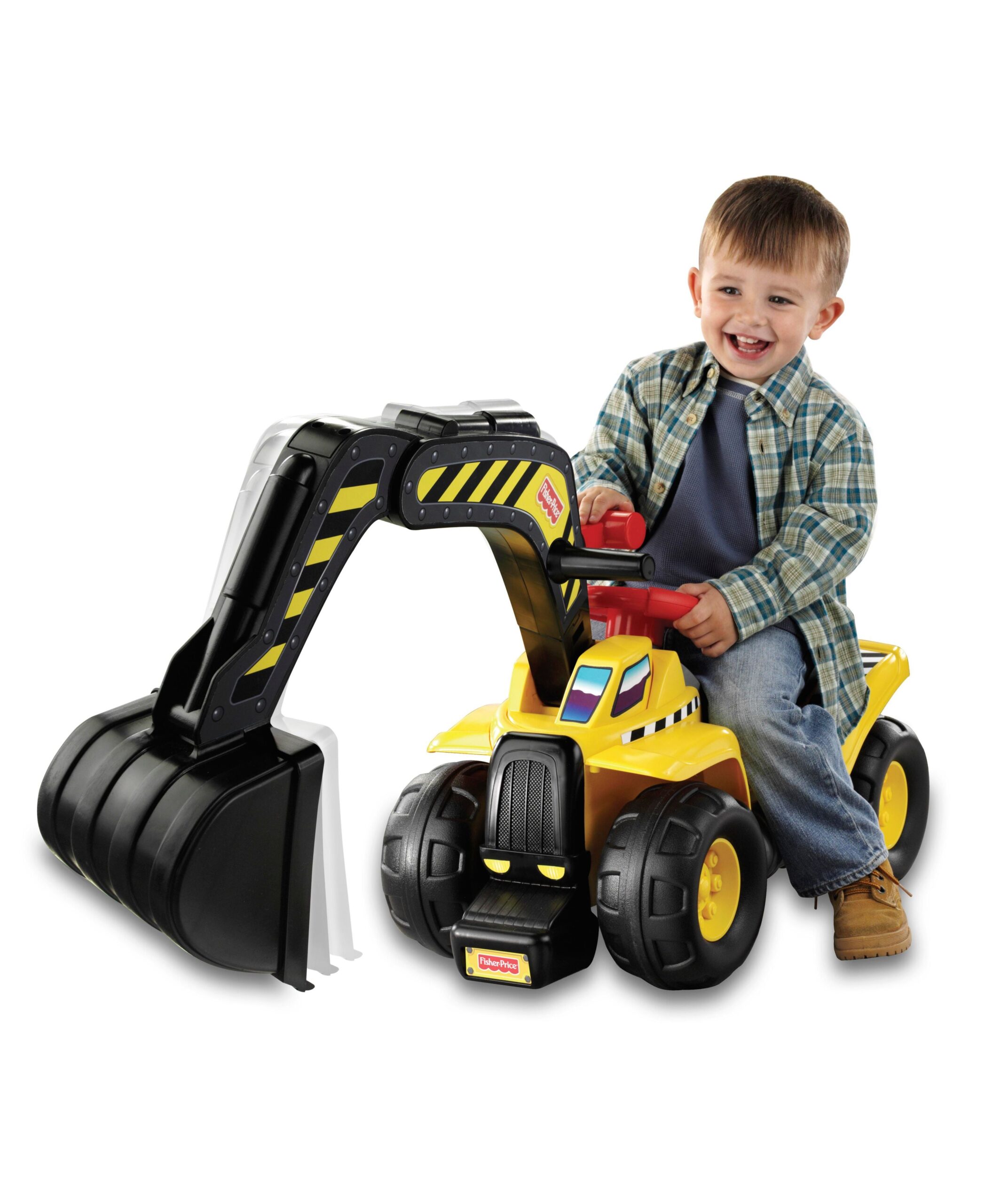 Fisher-Price Big Action Dig N' Ride - Motorized Ride-On with Realistic Sounds - Image 2