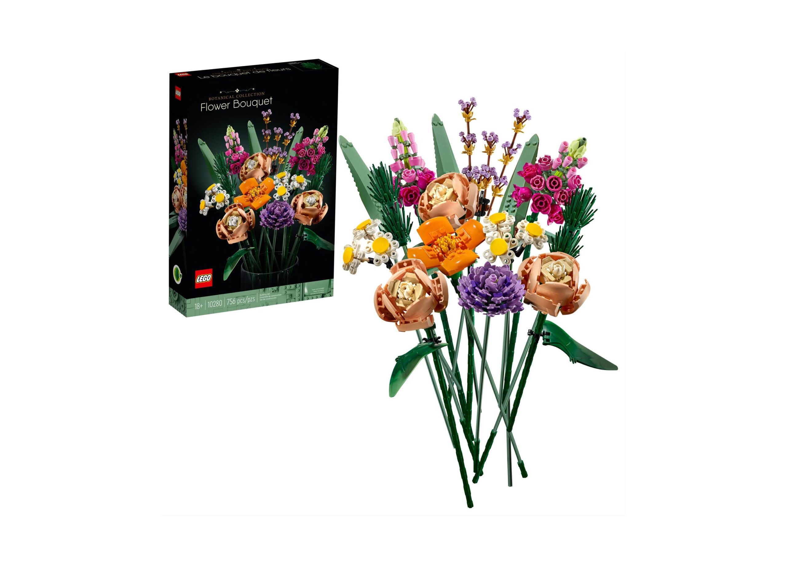 LEGO Icons 10280 Flower Bouquet - 756 Piece Adult Building Set