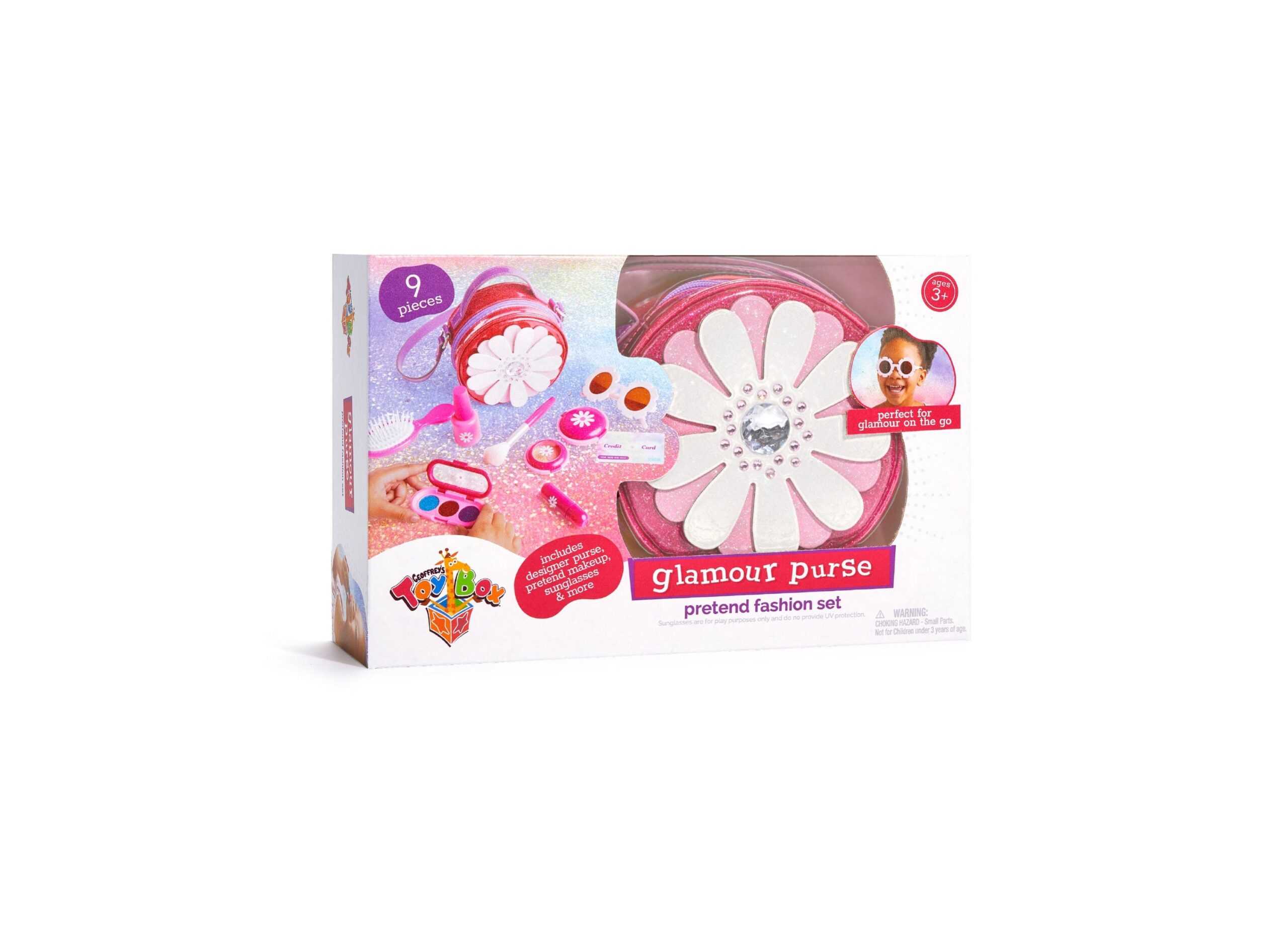 Geoffrey's Toy Box 11-Piece Glamour Purse Pretend Fashion Set for Kids - Image 2