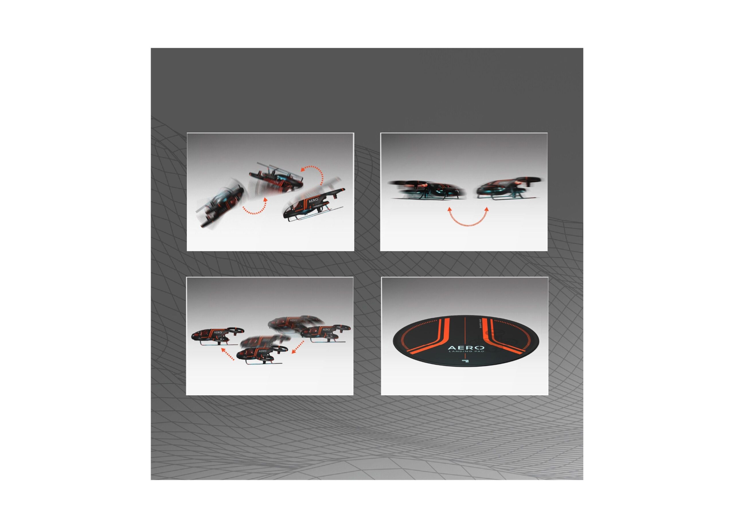 Sharper Image X-Treme Aero 2.4 GHz High-Performance Remote Control Stunt Drone - Image 7