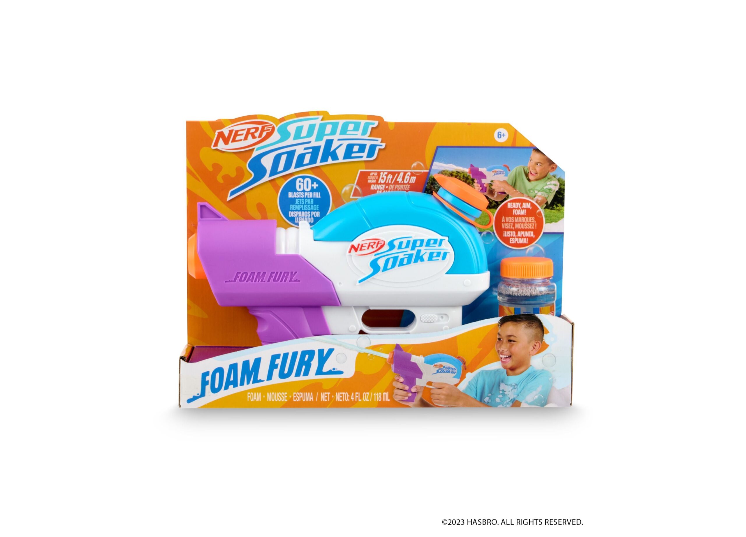 Nerf Super Soaker Foam Fury Blaster by WowWee - Ultimate Foam and Water Blaster - Image 4