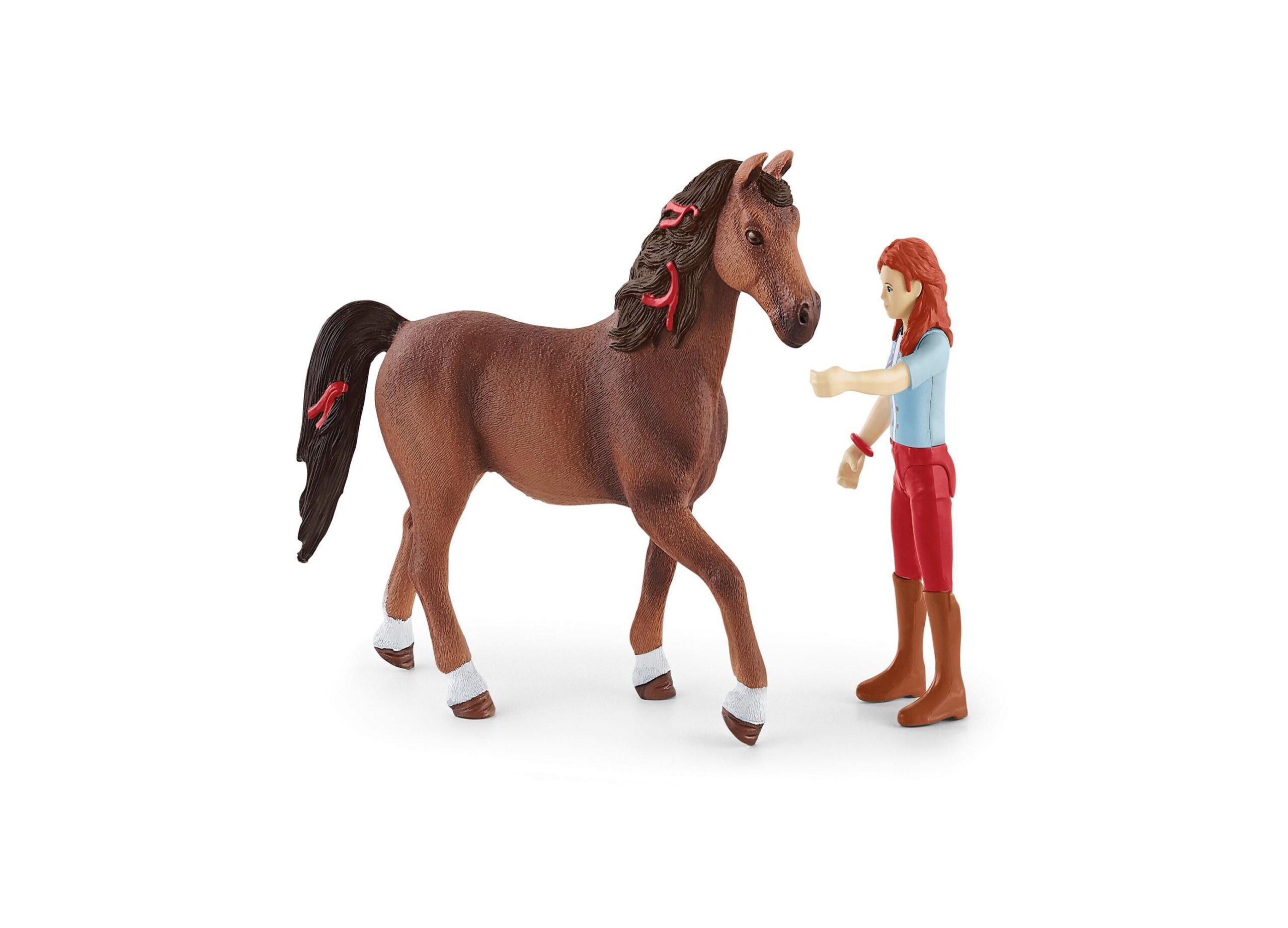 Schleich Horse Club: Hannah & Cayenne Horse & Rider Figurine Set - Image 4