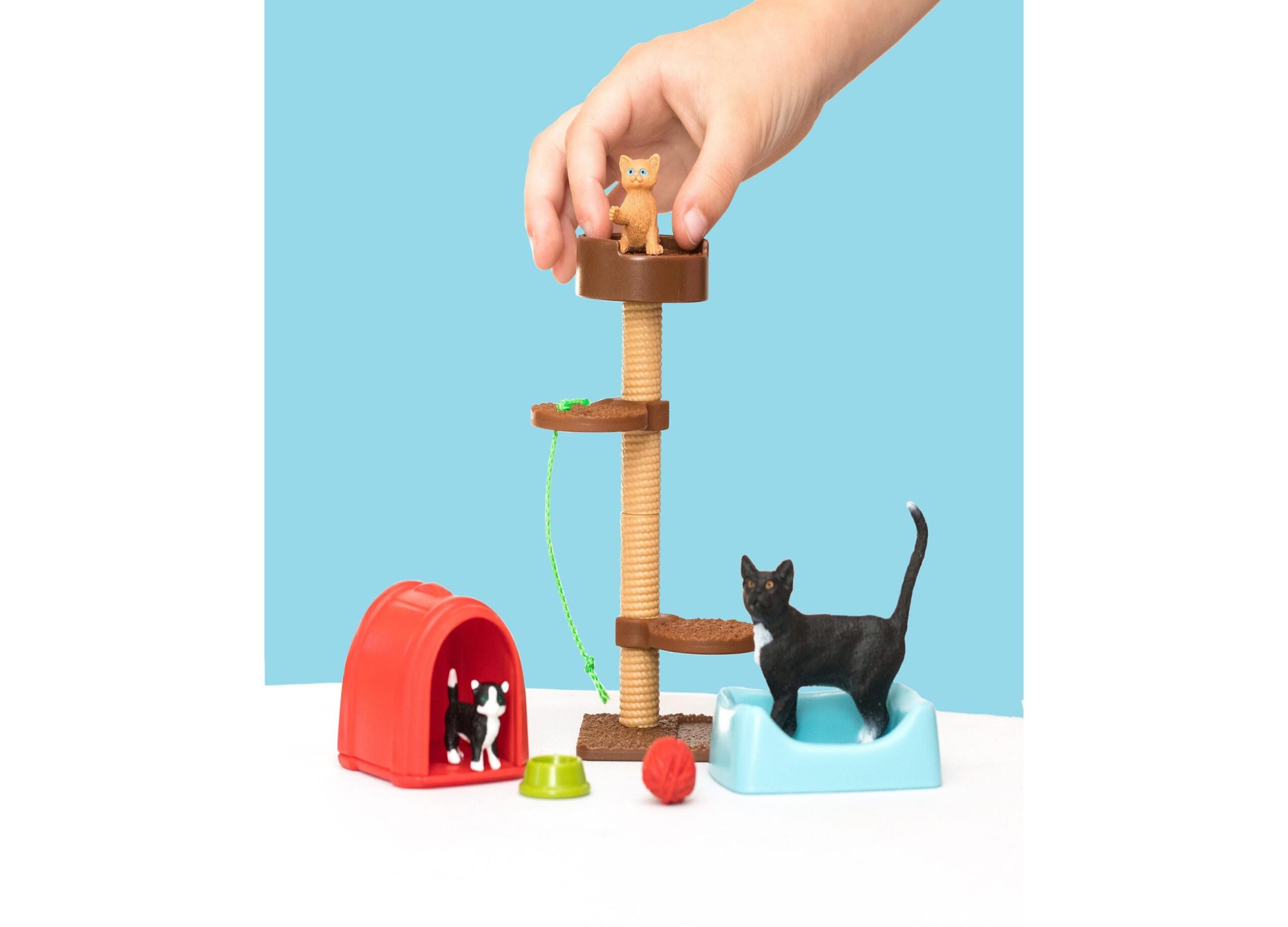 Schleich Farm World Playtime for Cute Cats Animal Figure Playset - Image 4
