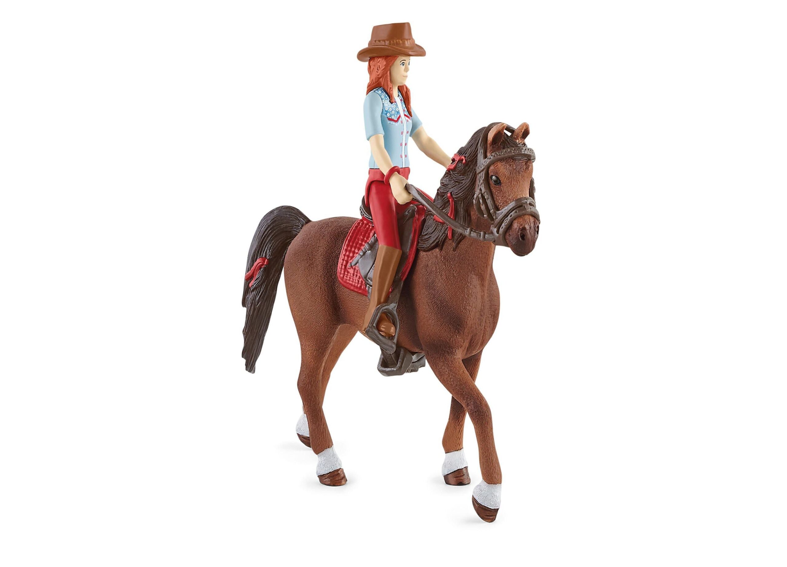 Schleich Horse Club: Hannah & Cayenne Horse & Rider Figurine Set - Image 2