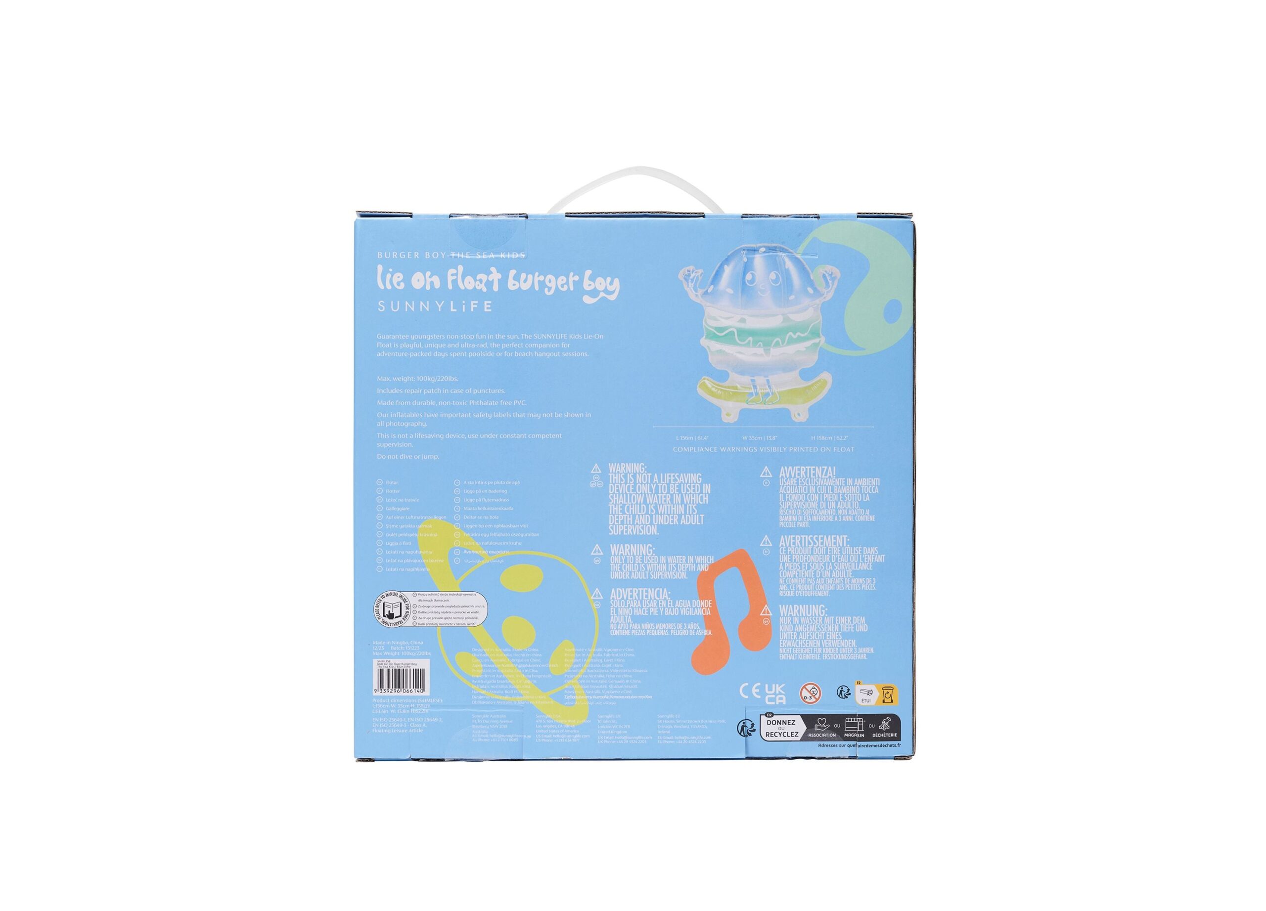 Sunnylife Roller-Skate Shaped Kids Lie-On Pool Float - Image 2