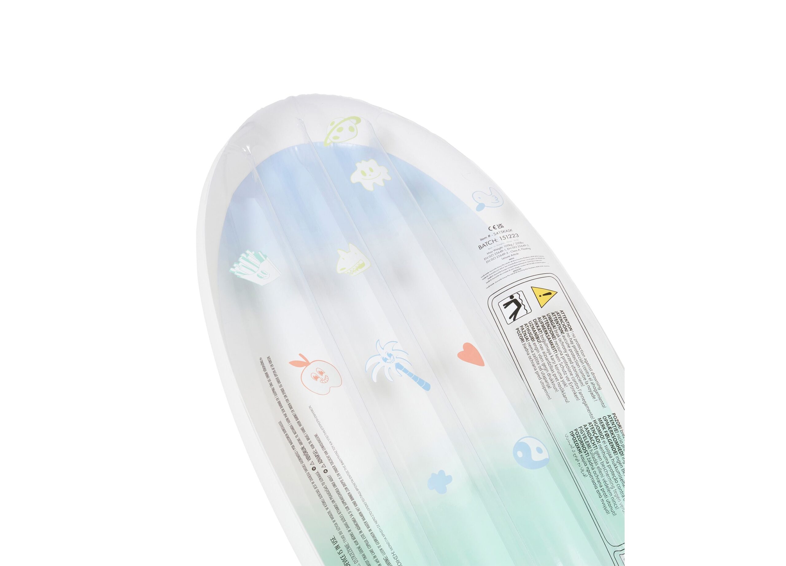 Sunnylife Inflatable Skateboard Pool Float for Kids - Image 3