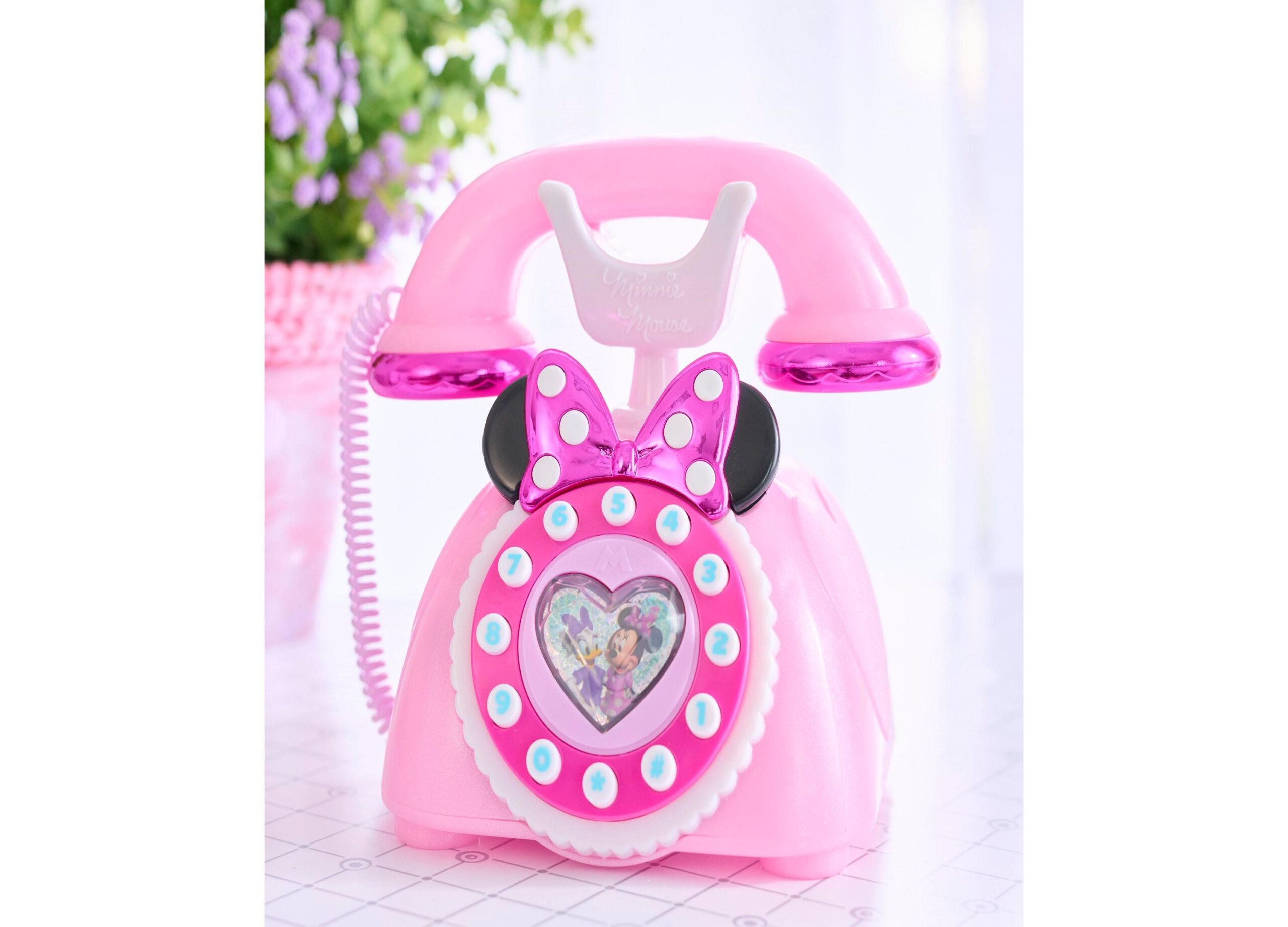 Disney Junior Minnie Mouse Ring Me Rotary Phone ?C Iridescent Pink - Image 5