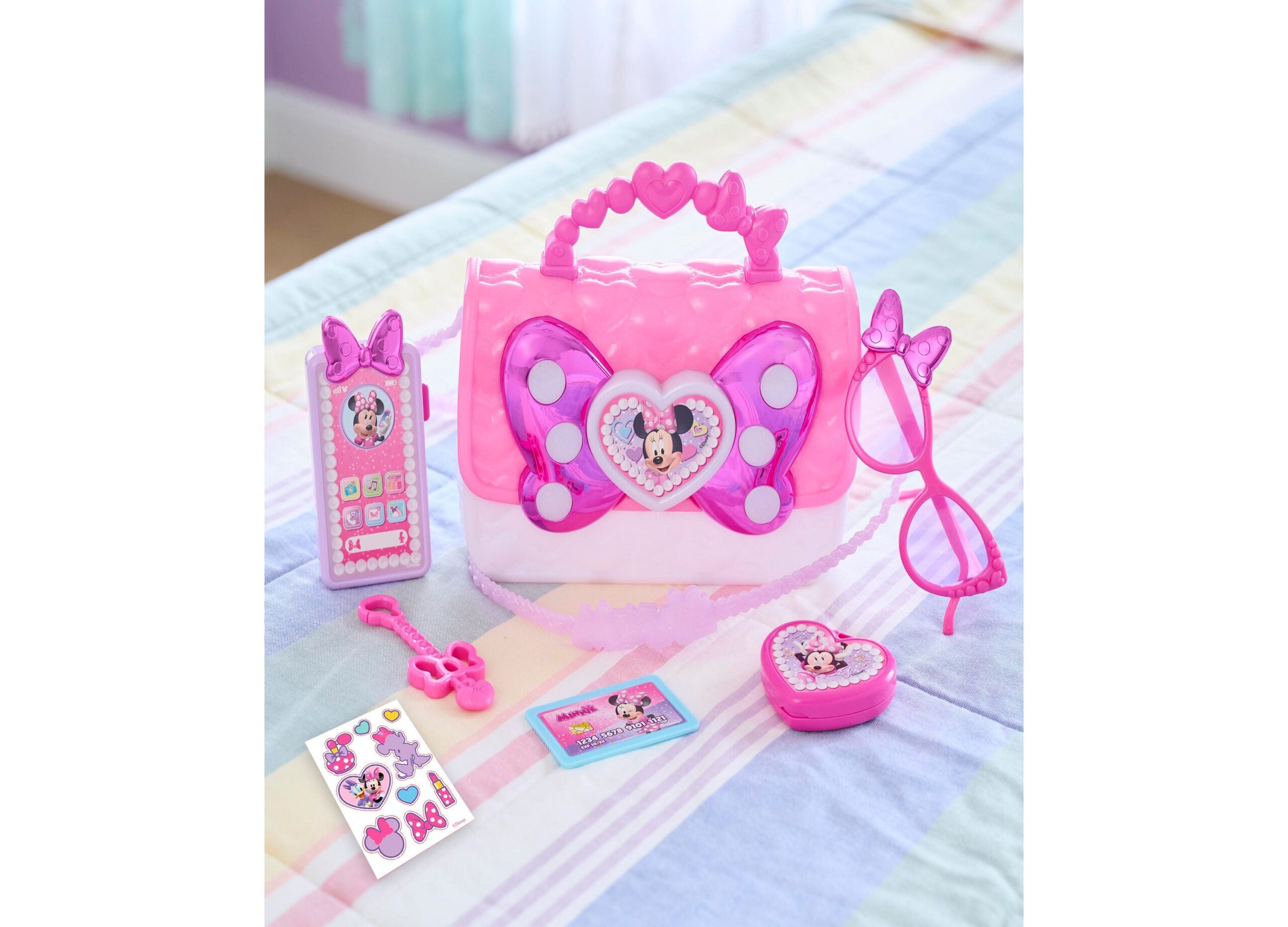 Disney Junior Minnie Mouse Bowfabulous Bag Set with Accessories - Image 3