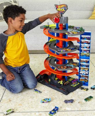 Hot Wheels City Mega 4-Level Garage Playset with 60+ Car Storage - Image 3