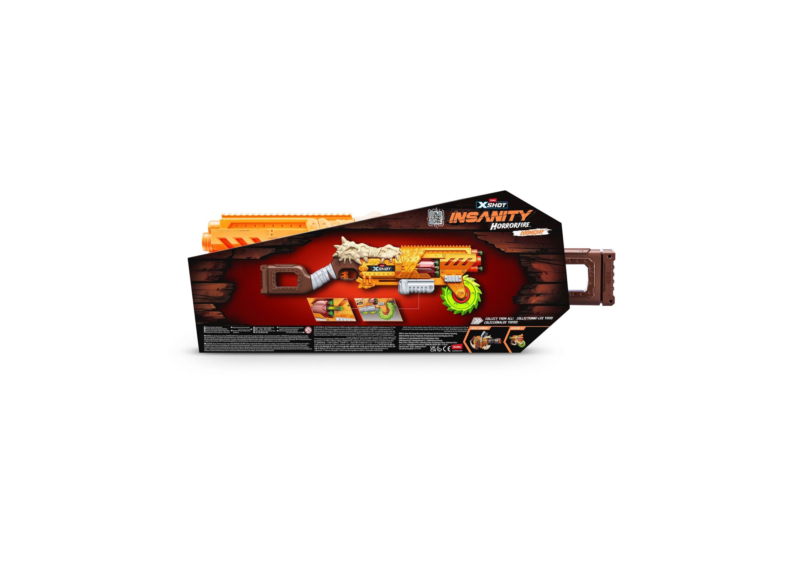 X-Shot Insanity Horrorfire Chainsaw with Spinning Saw Blade - Image 2