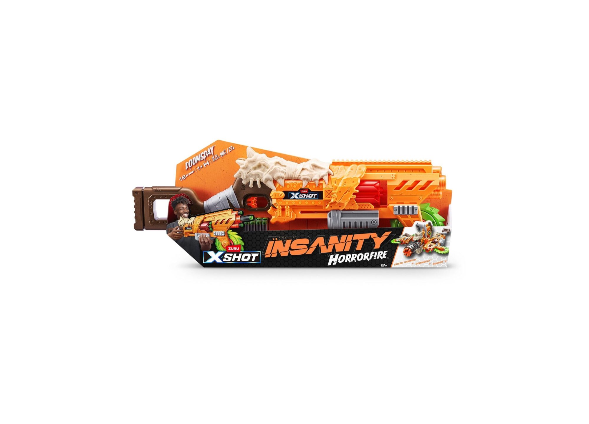 X-Shot Insanity Horrorfire Chainsaw with Spinning Saw Blade