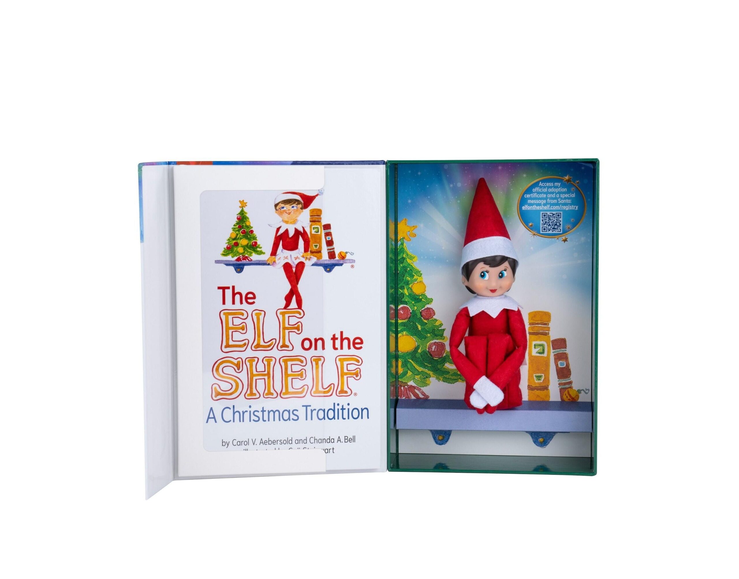 Elf on the Shelf Christmas Tradition Girl with Blue Eyes - Red Suit - Image 6