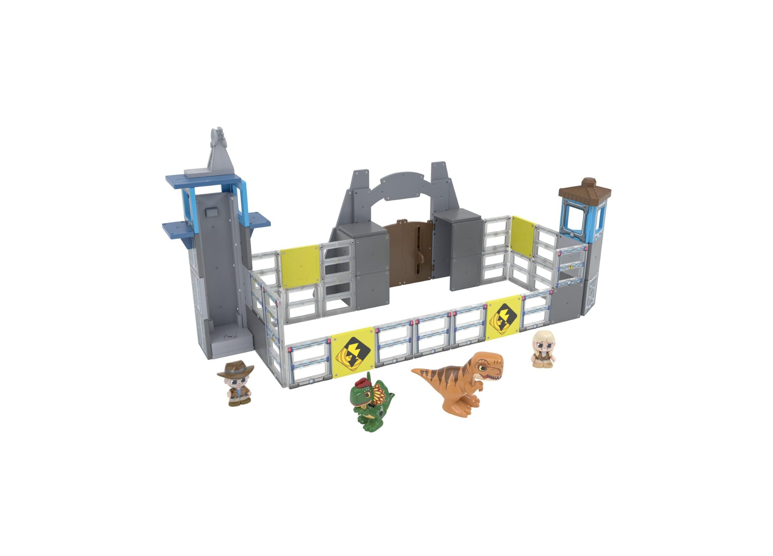Tile Town Jurassic World Dino Escape Magnetic Tiles Playset, 69 Piece - Image 5