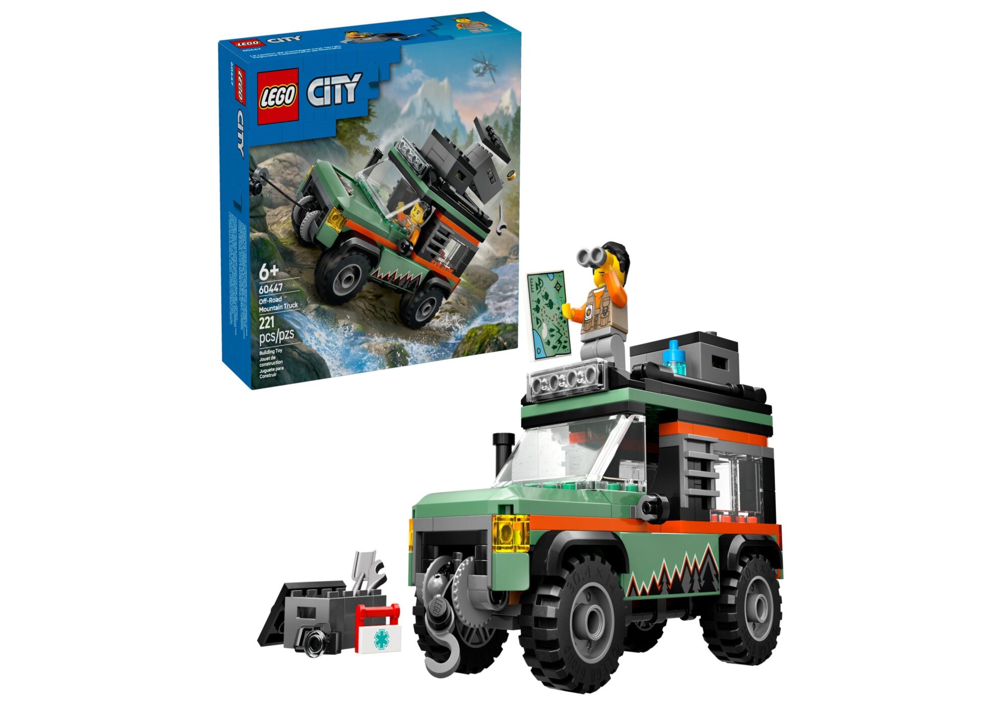 LEGO City Off-Road 4x4 Mountain Truck Building Set 221 Pieces - 60447