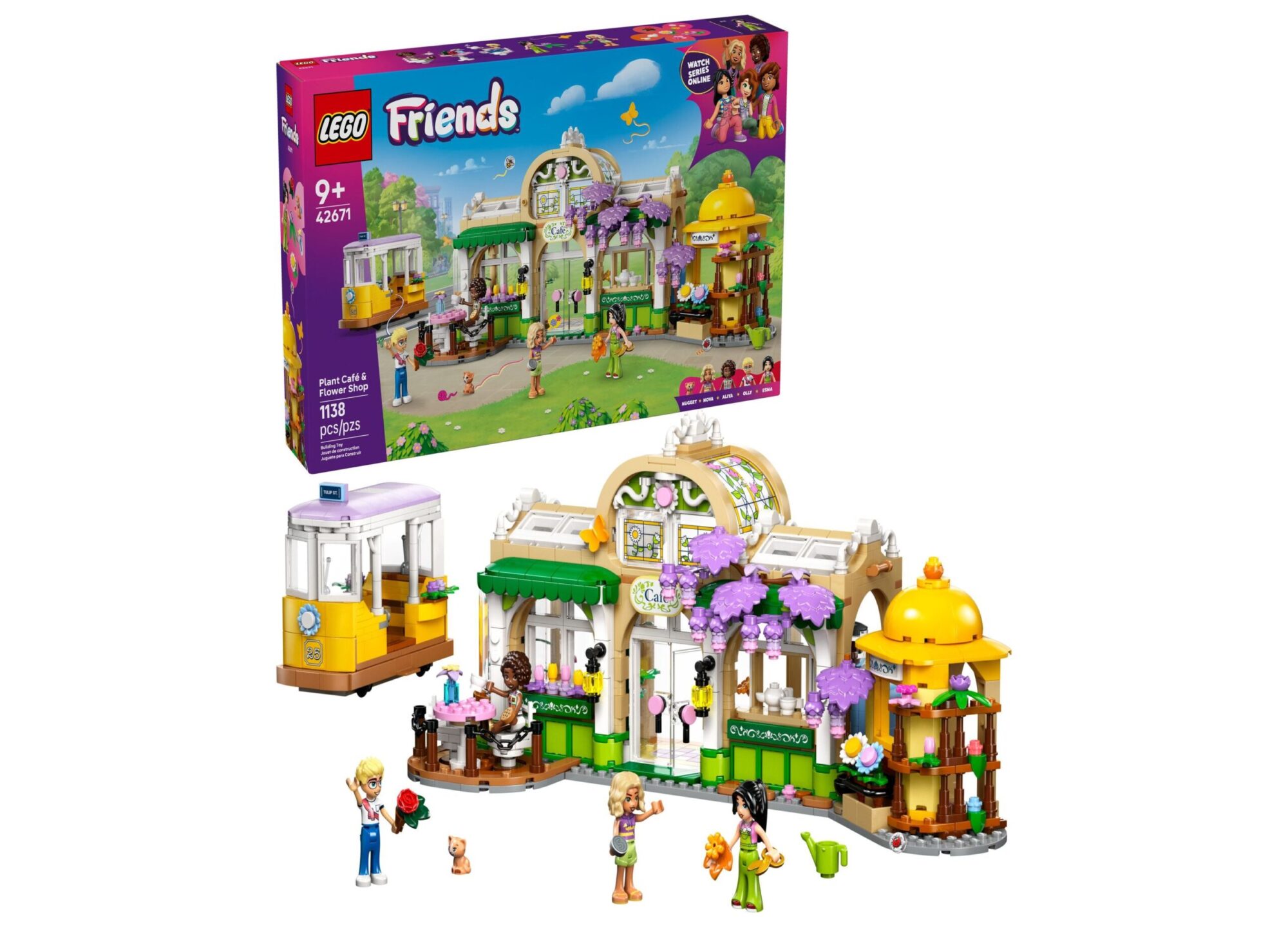 LEGO Friends Plant Caf?? Flower Shop 42671 Building Set - 1138 Pieces