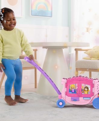 Fisher-Price Little People Disney Princess Musical Carriage with Belle and Rapunzel Figures - Image 3