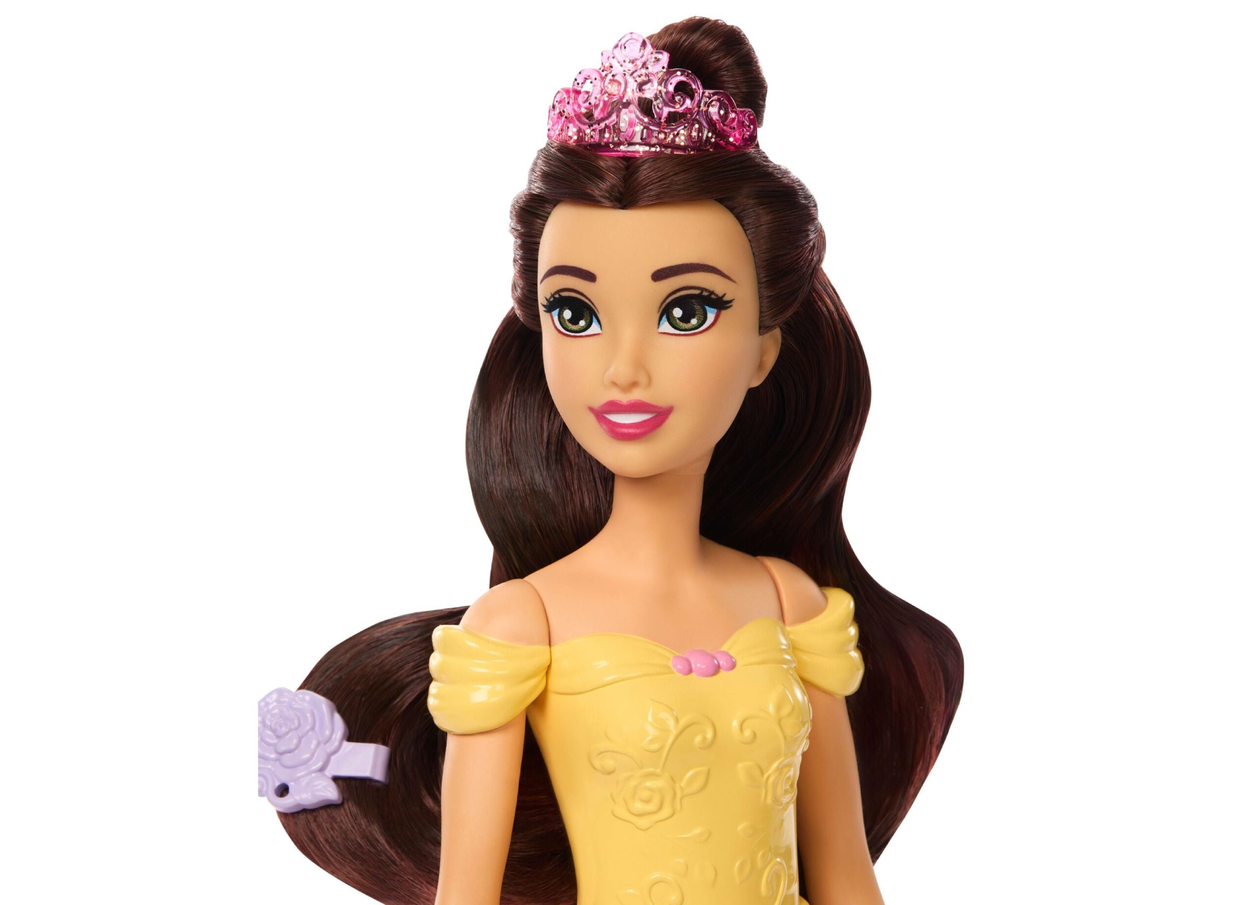 Disney Princess Bath and Style Belle Fashion Doll with Dog - Image 6