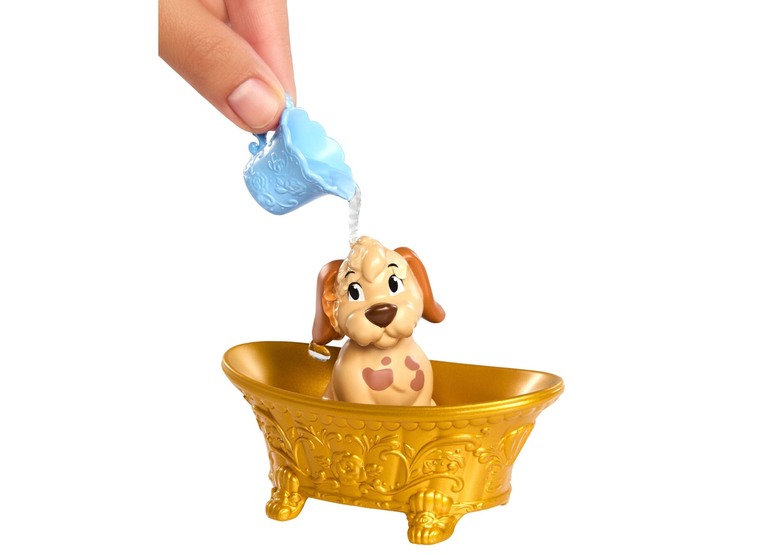 Disney Princess Bath and Style Belle Fashion Doll with Dog - Image 2