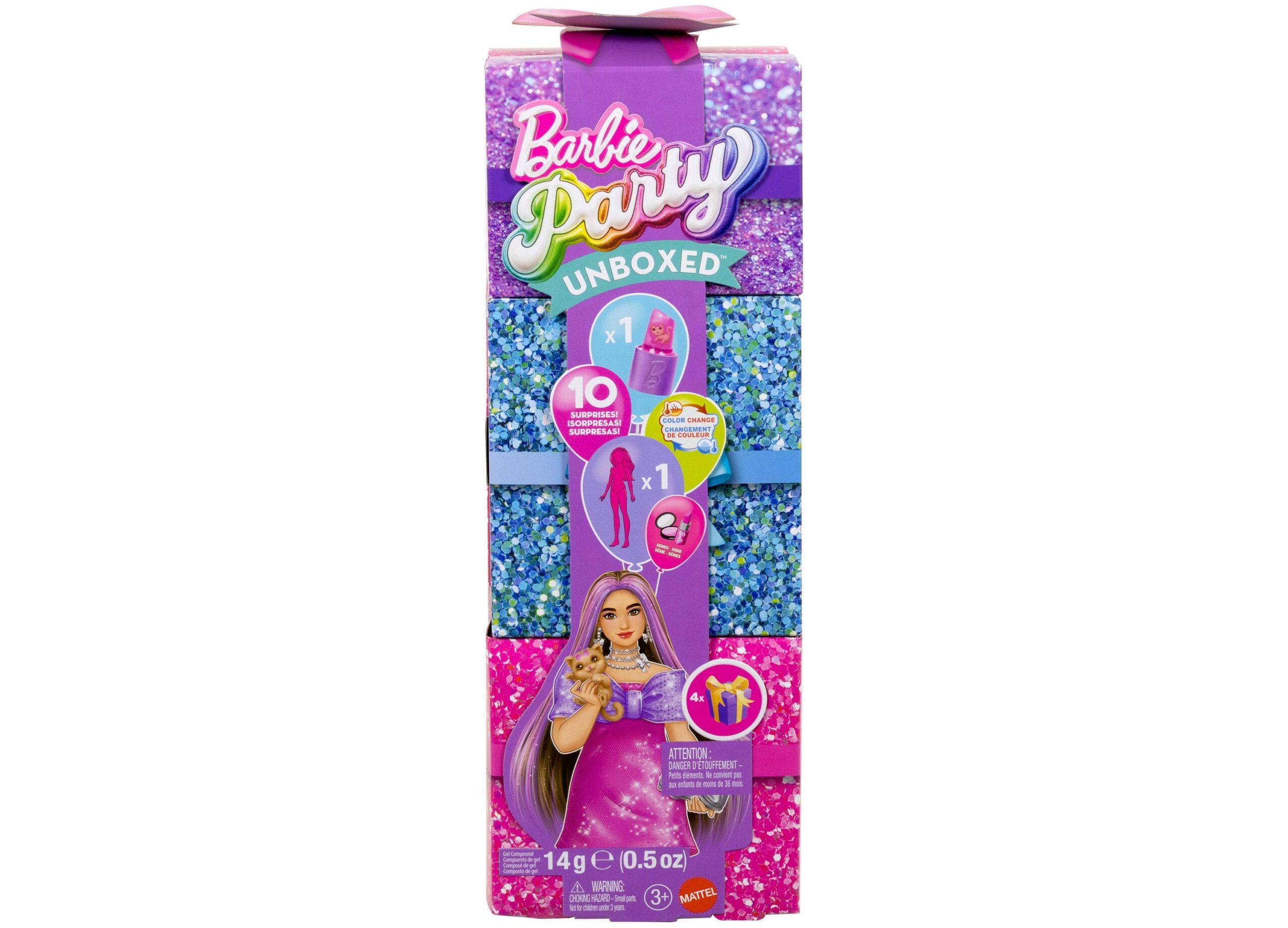 Barbie Party Unboxed - Glam Series with 10 Sparkle Surprises - Image 3