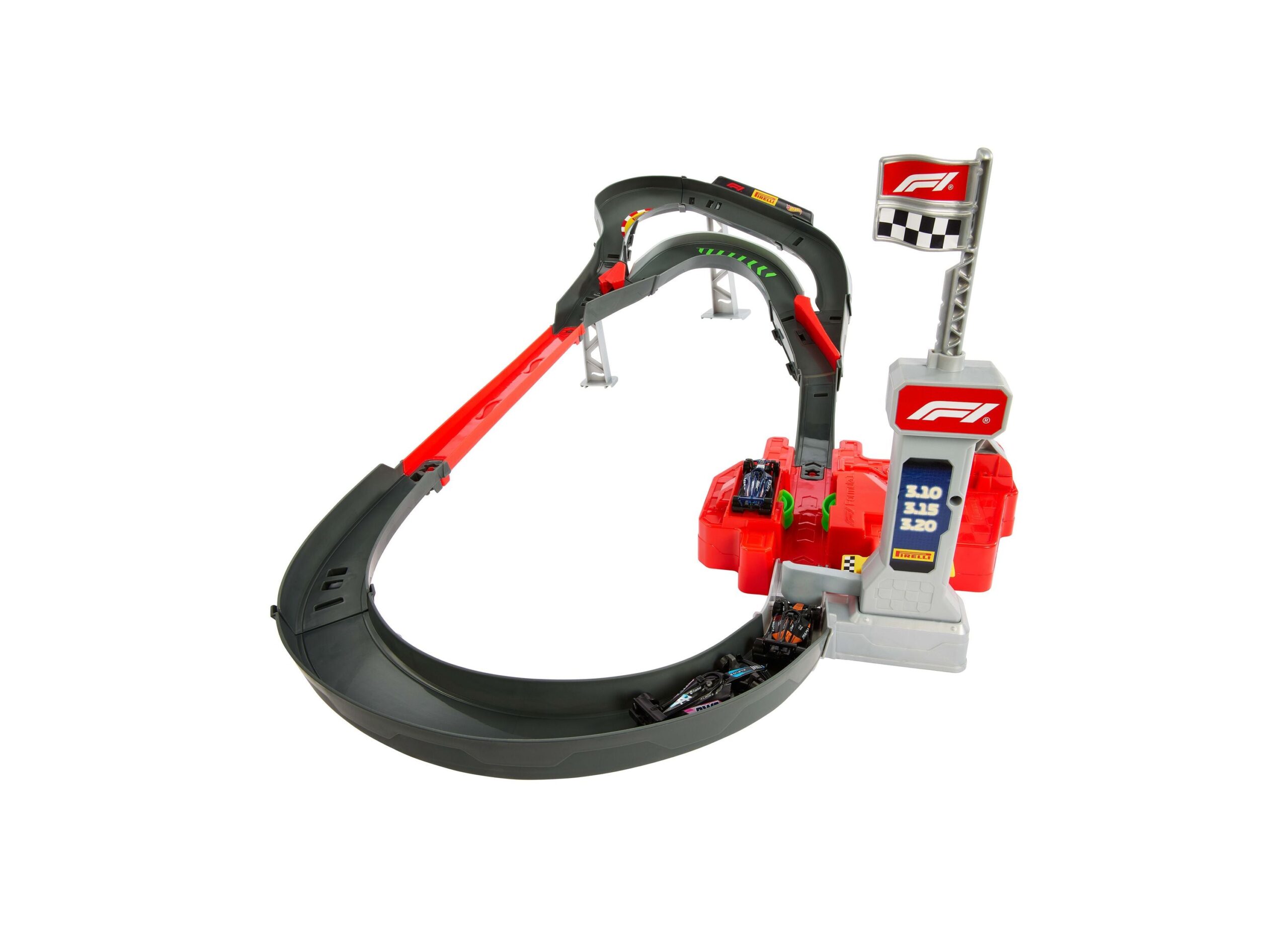 Hot Wheels 1:64 Racing Formula 1 Sprint Race Circuit Track Set with Die-Cast Cars - Image 2