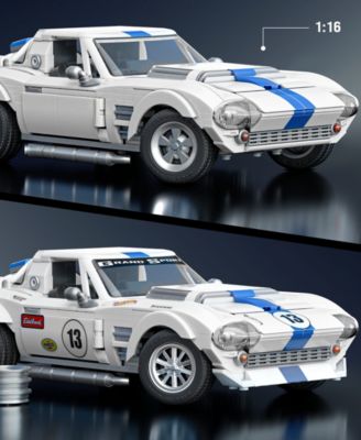Mattel Brick Shop Hot Wheels Corvette Grand Sport Collector Building Set - 1060 Pieces - Image 4