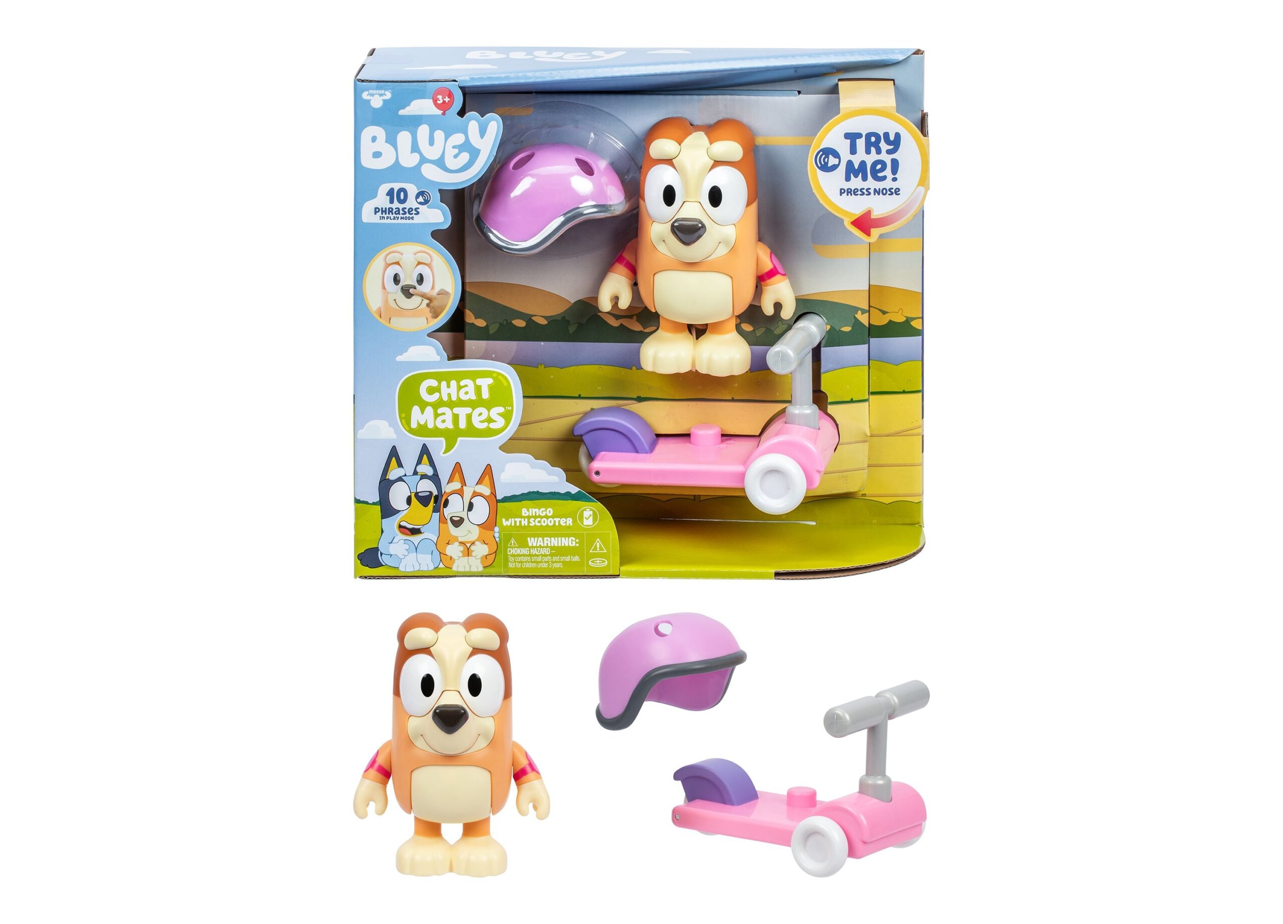 Bluey S13 Chat Mates Bingo Figure with Scooter Playset - Image 4