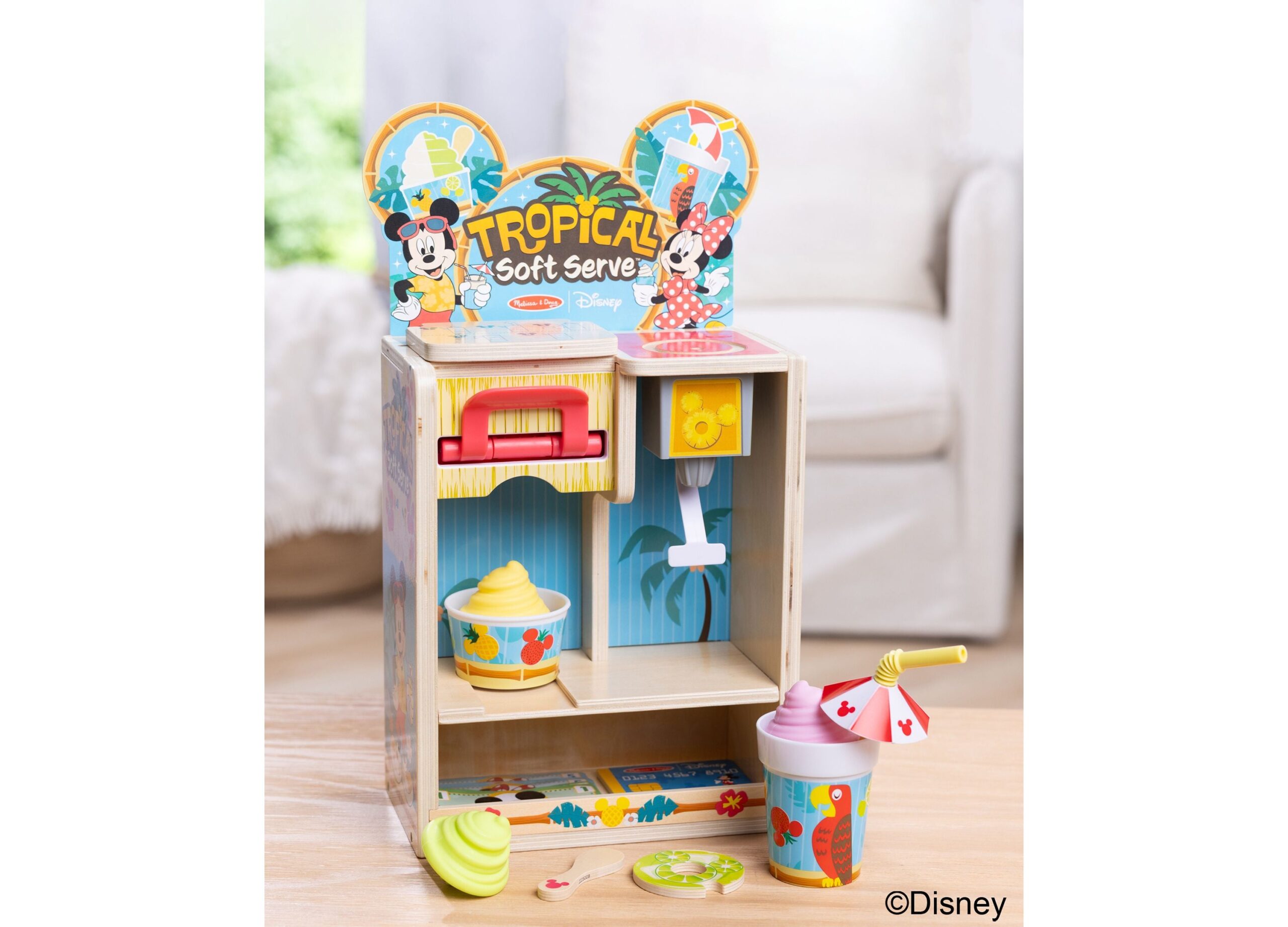 Melissa & Doug Mickey Tropical Soft Serve Playset - Wooden Toy - Image 5
