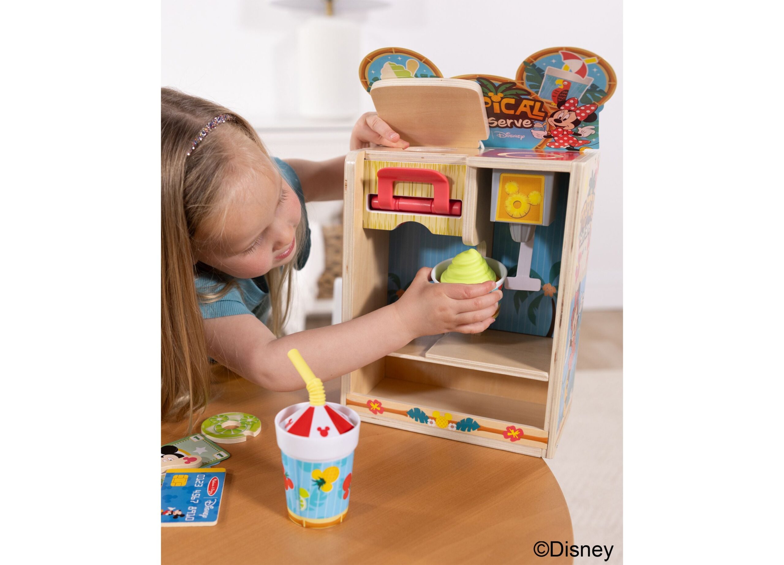 Melissa & Doug Mickey Tropical Soft Serve Playset - Wooden Toy - Image 4