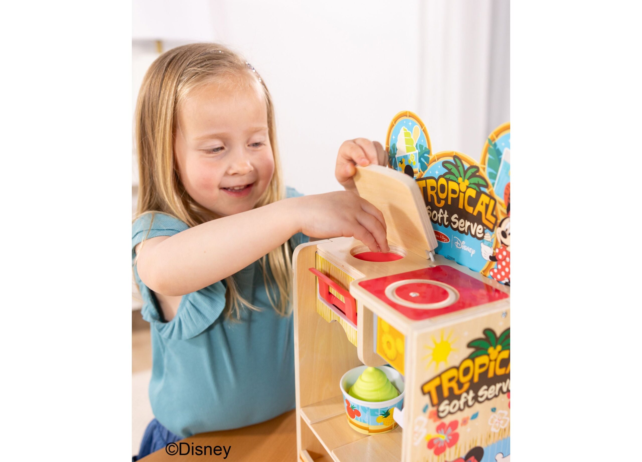 Melissa & Doug Mickey Tropical Soft Serve Playset - Wooden Toy - Image 9