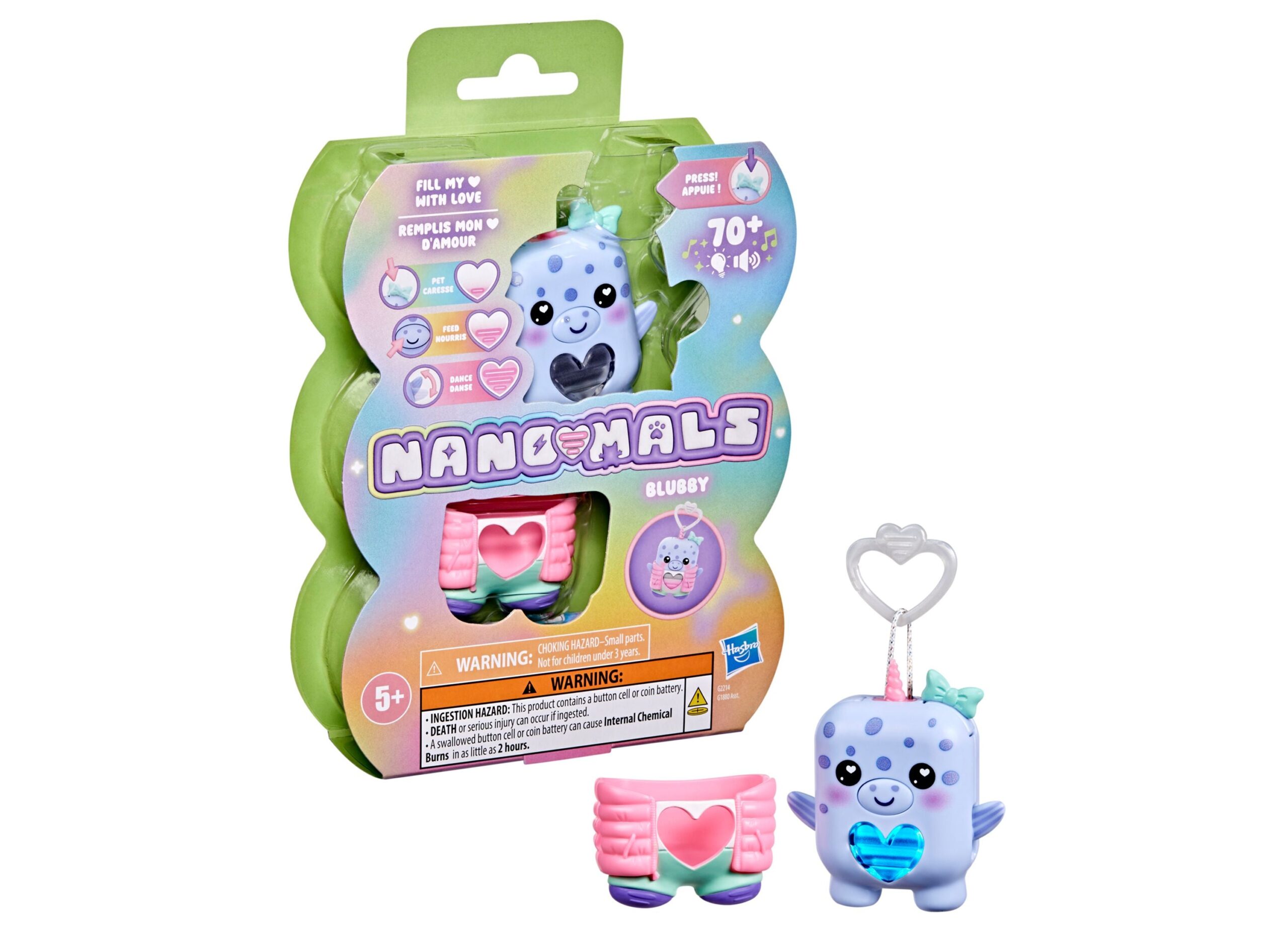 Nano-Mals Hasbro Blubby The Narwhal Interactive Electronic Fidget Toy - Image 3