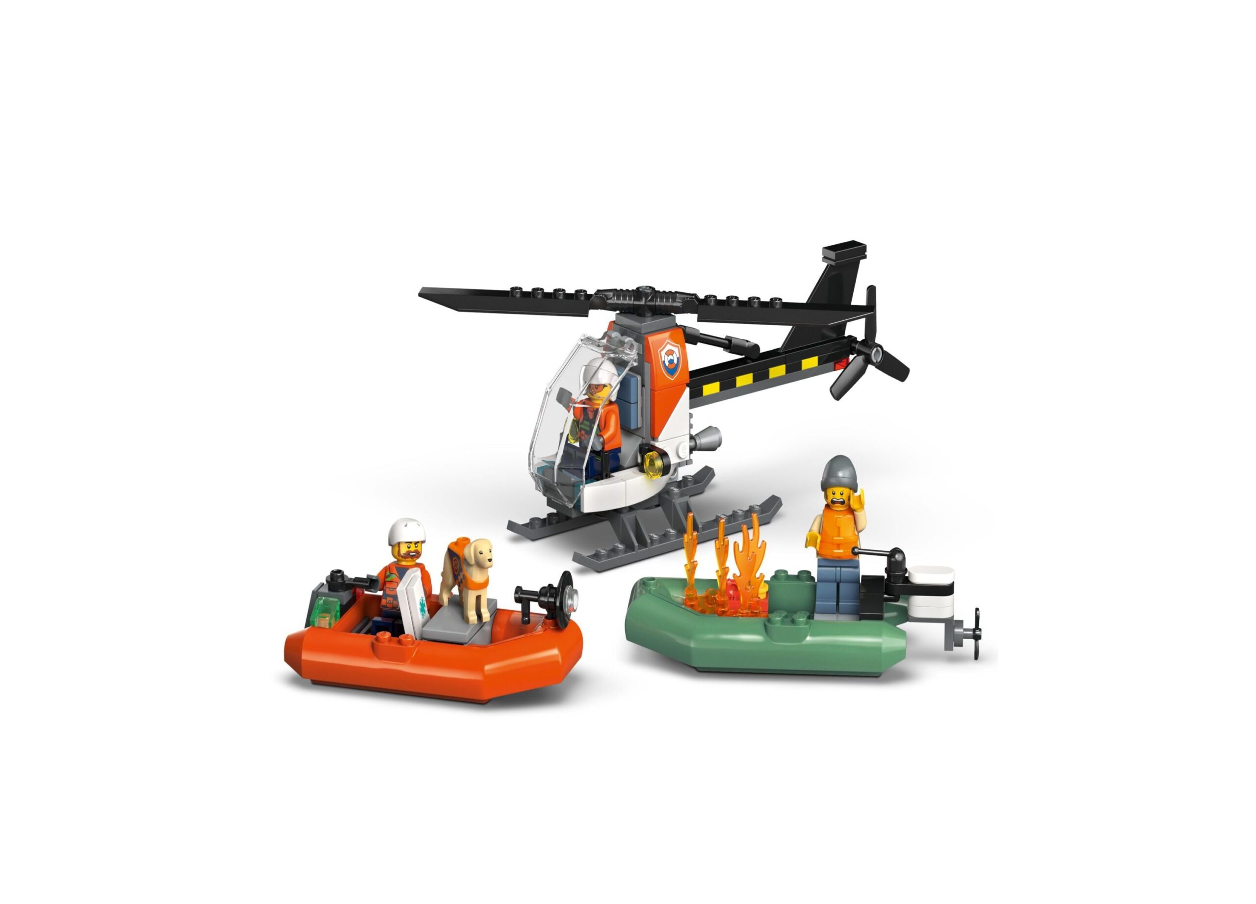 LEGO City Coast Guard 742-Piece Rescue Boat & Helicopter Set - 60504 - Image 3