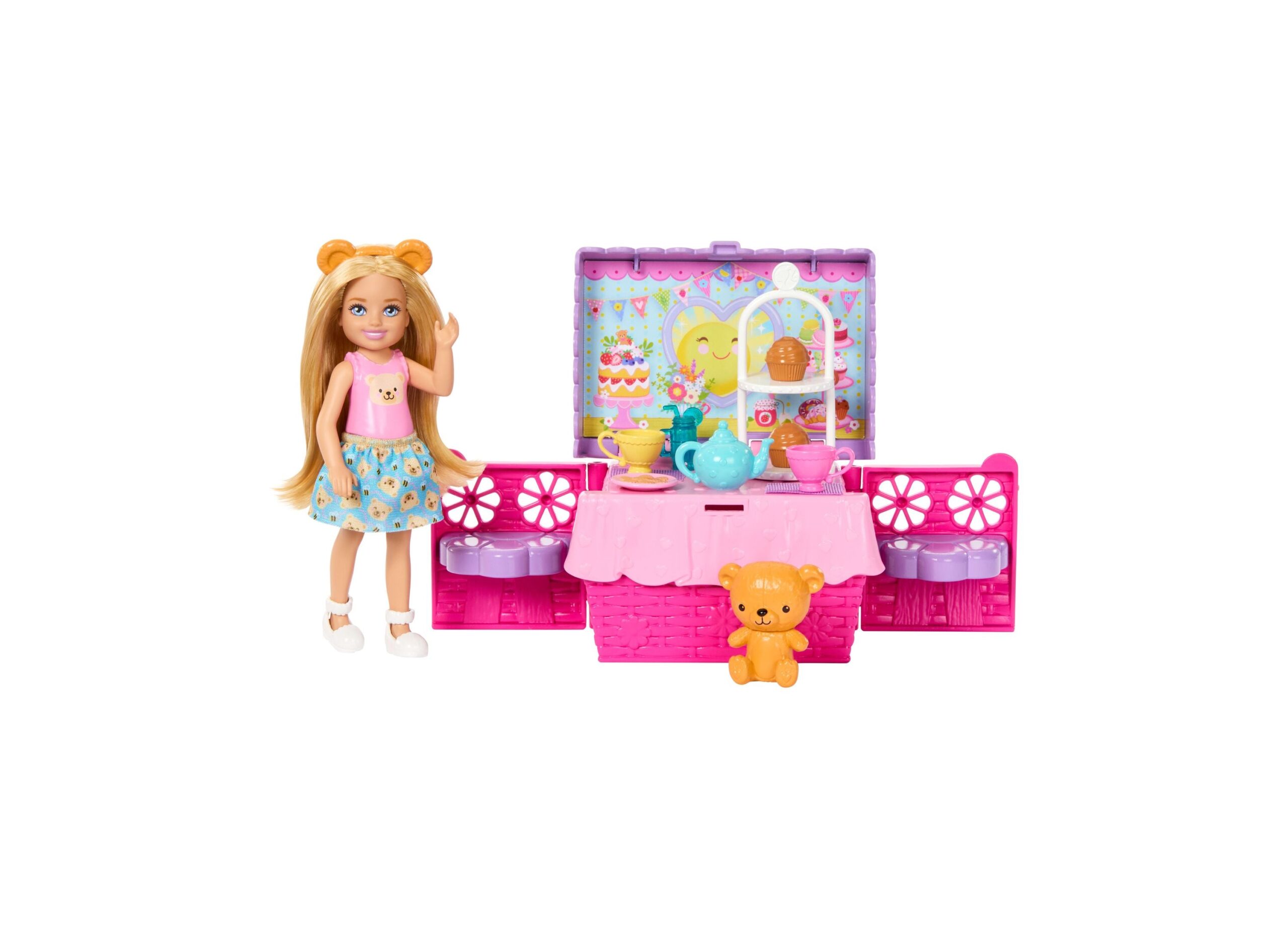 Barbie Club Chelsea Tea Party Playset - Colorful Pop-Up Fun - Image 3